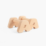 Bmotion Wood Parallettes 23,5 cm aus hellem Buchenholz, freigestellt