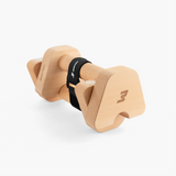 Bmotion Wood Parallettes 23,5 cm mit schwarzem Band zusammengebunden für den Transport