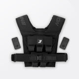 Bmotion Gewichtsweste 10 kg mit entnehmbaren Gewichten in schwarzem Design.